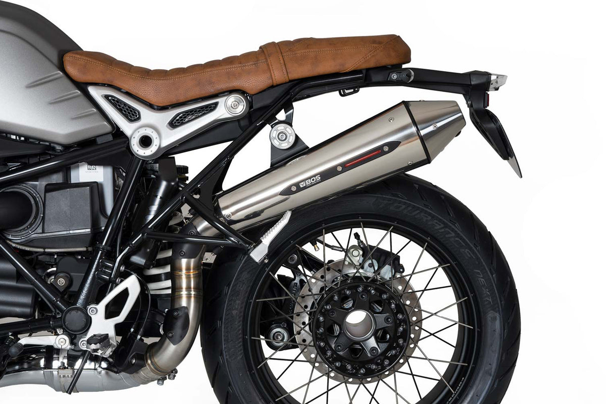 BOS Slip-On ljuddämpare Scrambler Taper high rostfritt R nineT Scrambler
