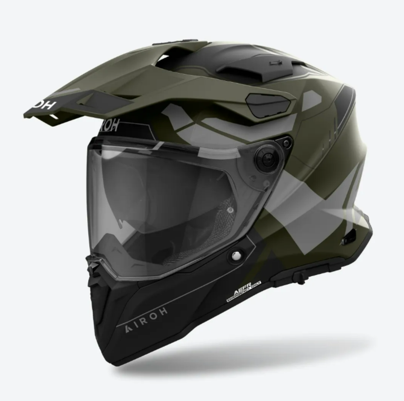 Airoh Commander 2 Adventurehjälm - Reveal Militärgrön