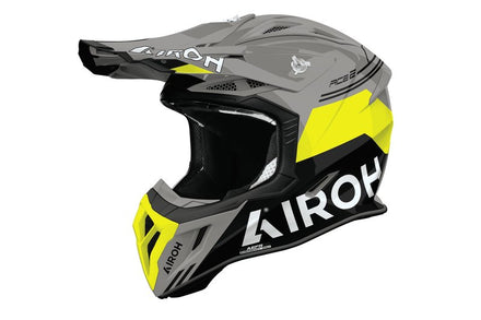 Airoh Aviator Ace 2 Crosshjälm - Fury Gul Glansig