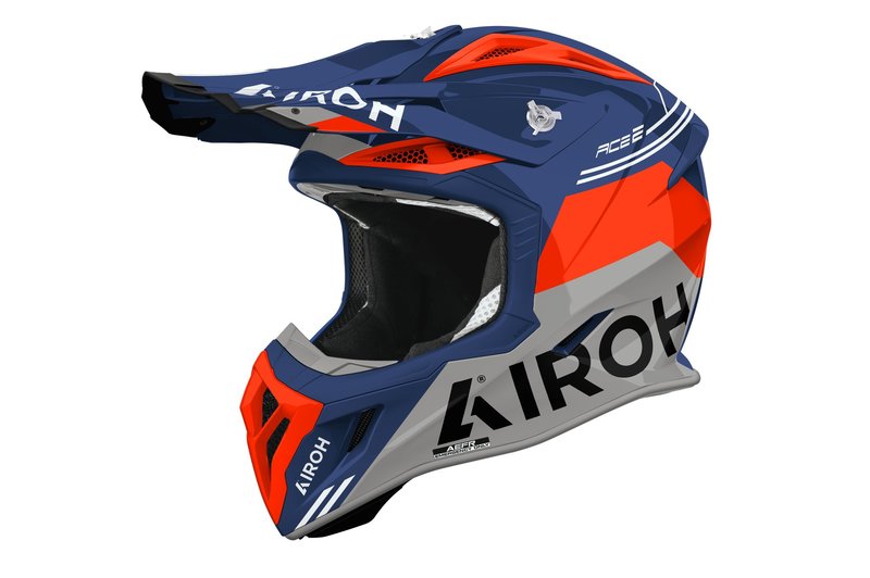 Airoh Aviator Ace 2 Fury Blå/Orange Glansig