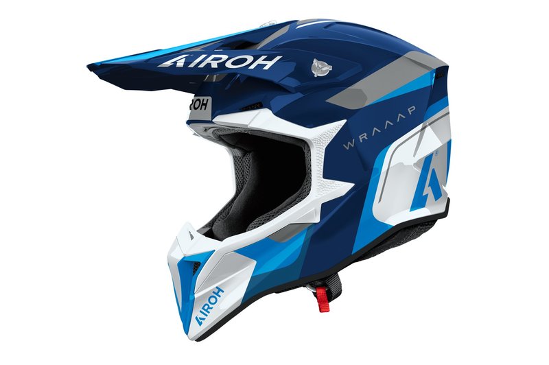 Airoh Wraaap Crosshjälm - Conquer Blå Glansig