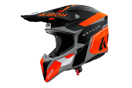 Airoh Wraaap Crosshjälm - Conquer Orange Matt