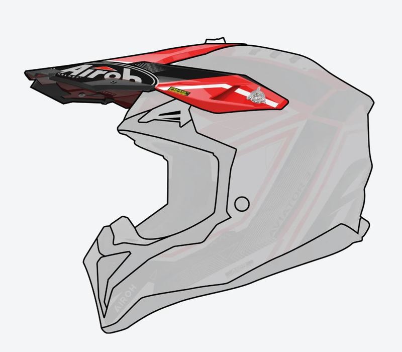 Airoh Aviator 3 Skärm League Röd