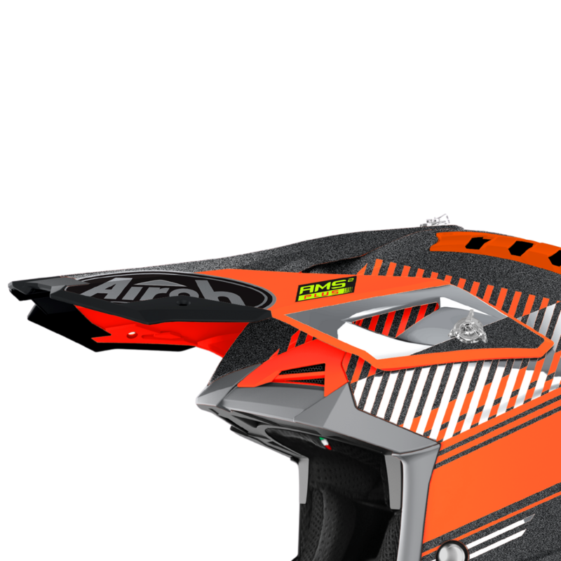 Airoh Aviator 3 Skärm Wave Orange Krom