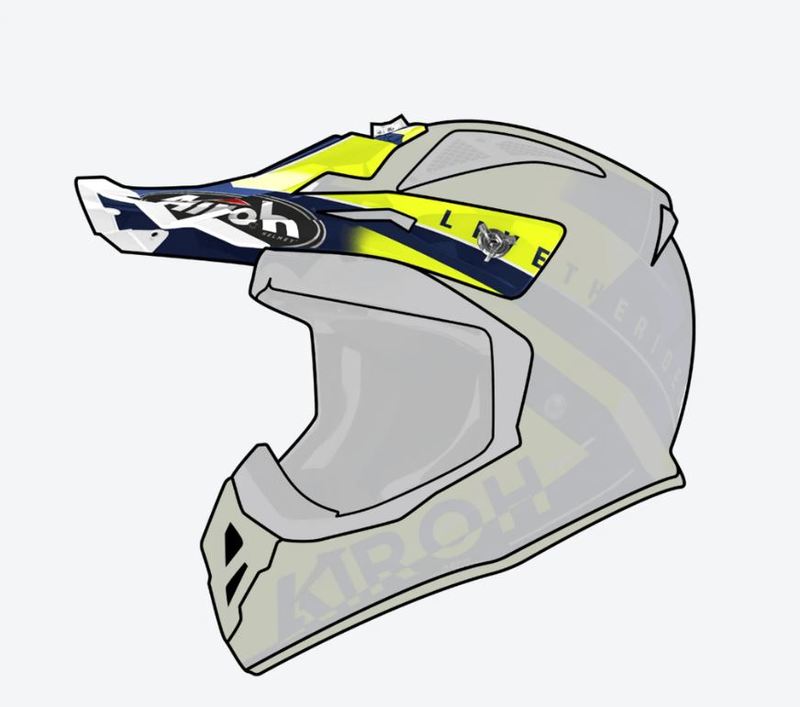 Airoh Aviator Ace Skärm Amaze Blue Gloss