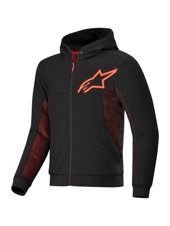 Alpinestars Hoodie Chrome Air Svart/Röd Fluo S