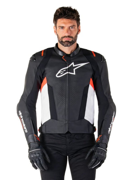 Alpinestars Skinn Missile v3 Svart/Vit/Röd Fluo