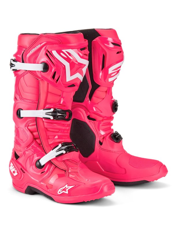 Alpinestars Tech 10 Crosstövlar Diva Rosa Vit