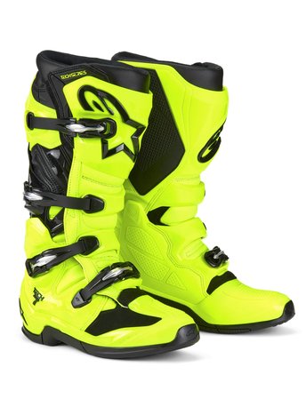 Alpinestars Tech 7 Crosstövlar Gul Fluo/Svart