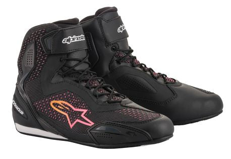 Alpinestars Sko Dam Faster-3 Rideknit Svart/Gul/Rosa