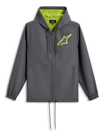 Alpinestars Speeder Chromium Windbreaker Grå Fluo Gul