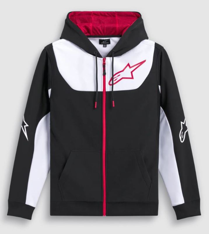 Alpinestars Fleece Session v3 Hoodie Black/White/Red