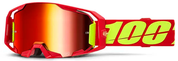 100% ARMATIC  Crossglasögon Mirror - Röd LIns