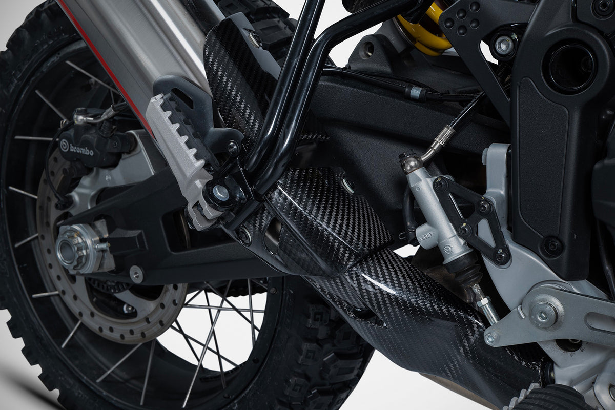 ZARD Sabbia slip-on 2-1 ljuddämpare med kolfiberkåpa Ducati DesertX