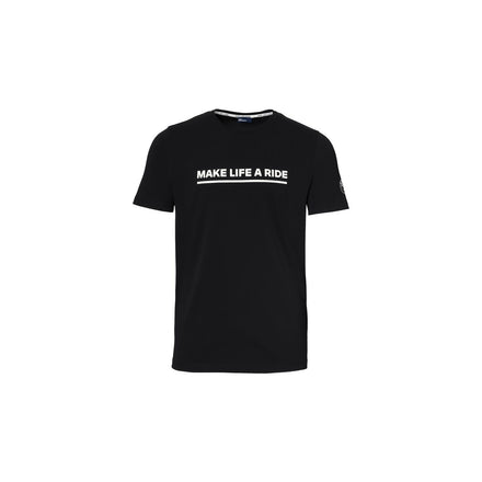 T-shirt MAKE LIFE A RIDE herr svart