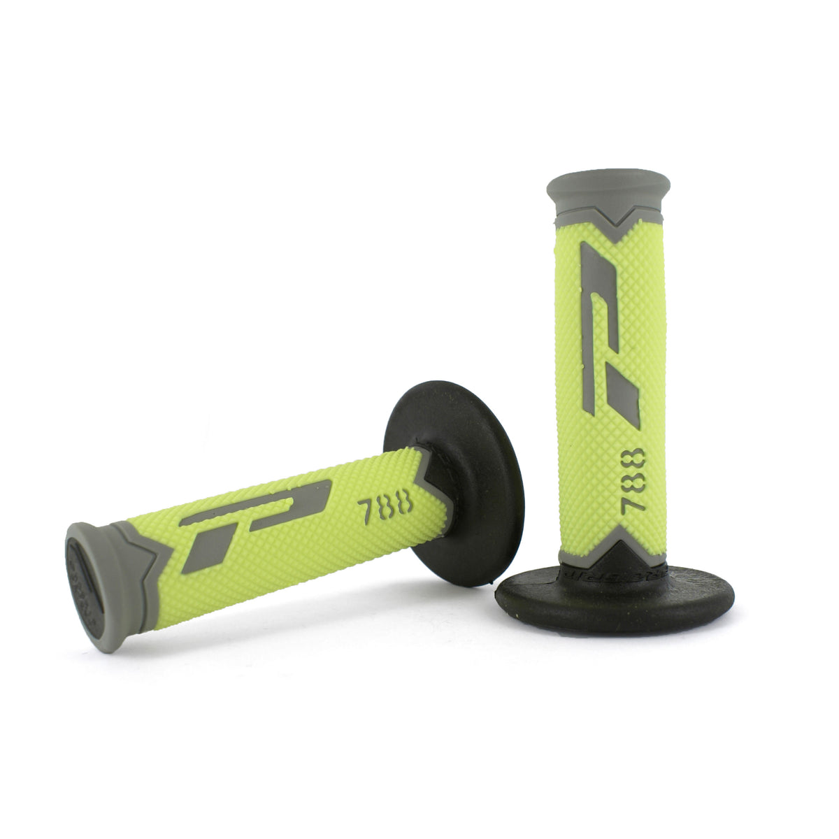 Progrip 788 Full Diamond Extra Slim gummihandtag NEON SVART GUL Grå