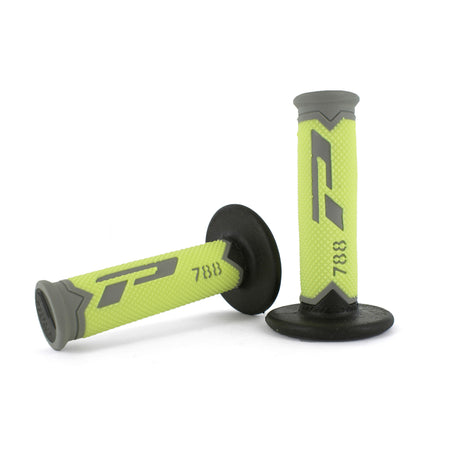 Progrip 788 Full Diamond Extra Slim gummihandtag NEON SVART GUL Grå