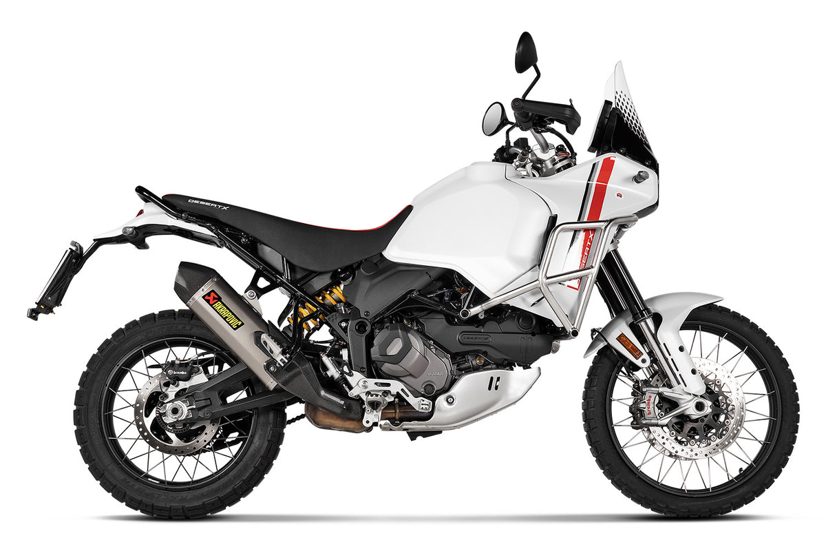 Akrapovič Slip-On avgassystem titan-silver DesertX (Discovery)
