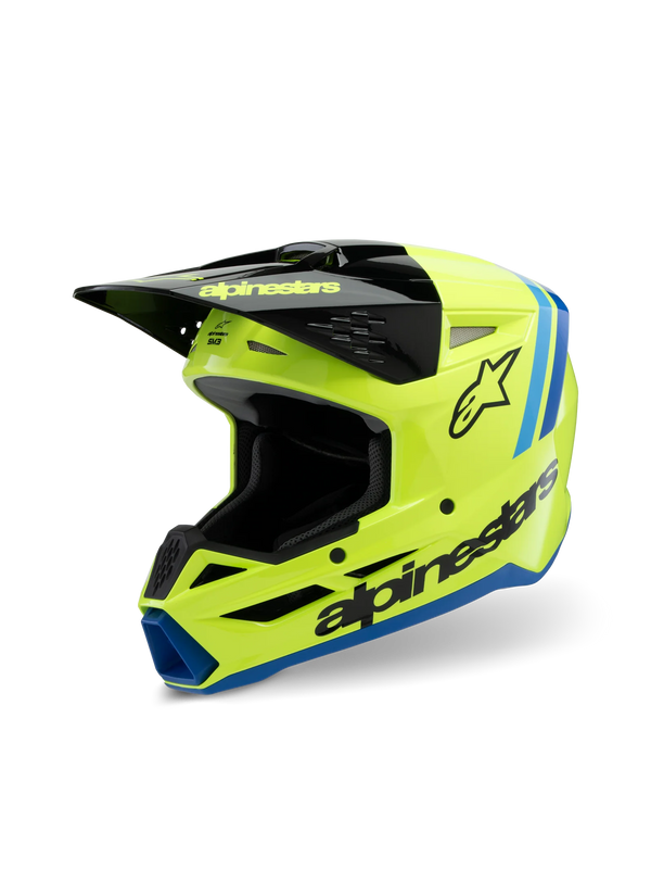 Alpinestars SM3 Barnhjälm - Radium Gul/Svart/Blå