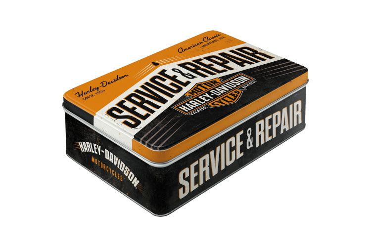 Harley-Davidson Service & Repair förvaringsburk låg - Nostalgic Art