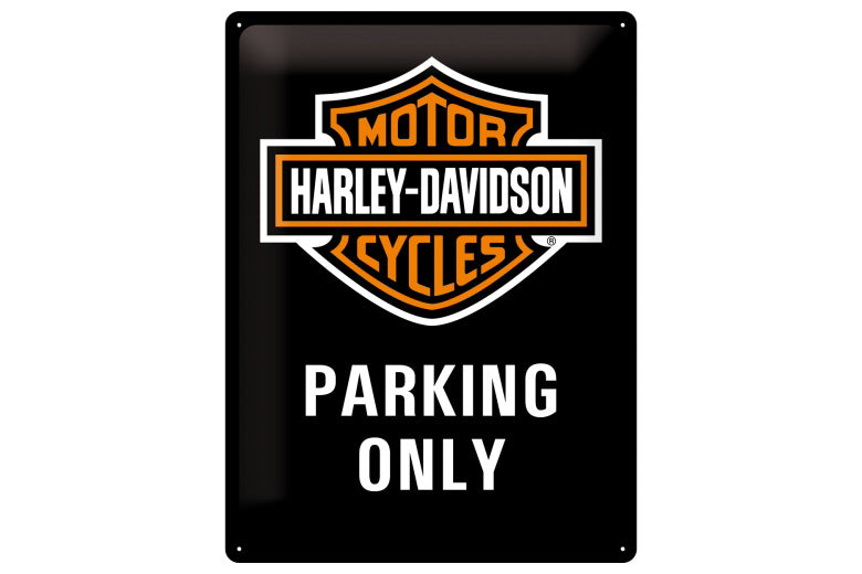 Plåtskylt Harley-Davidson Parking Only 30 x 40 cm - Nostalgic Art