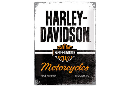 Plåtskylt Harley-Davidson Motorcycles 30 x 40 cm - Nostalgic Art