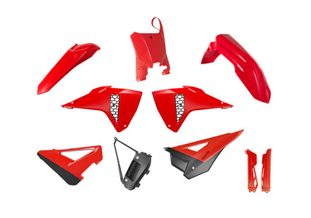 Rtech Plastkit Revolution Svart/Röd – Honda 25 CRF450R, 26 CRF450R