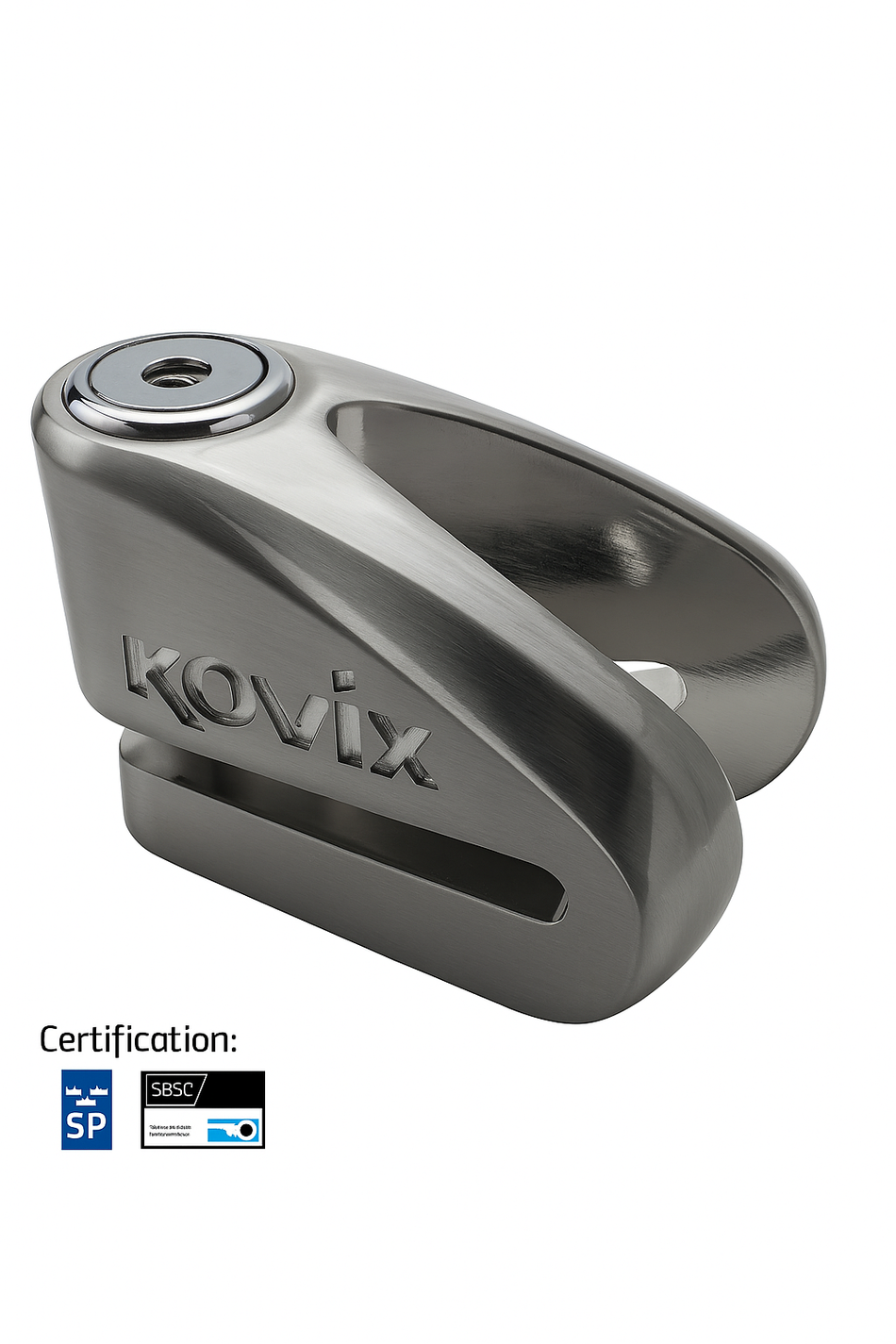 Kovix KV2 - Skivbromslås i rostfritt stål