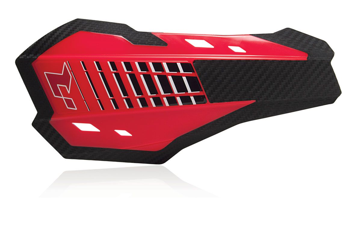 Rtech Handskydd HP2 inkl universal fäste Röd