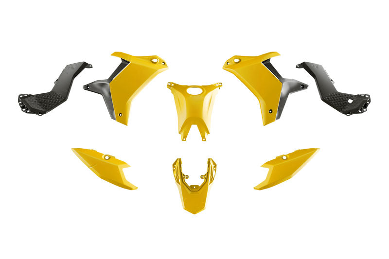 Rtech Plastkit Revolution SVART Gul – Yamaha TÉNÉRÉ 700 (KITT72GY1)