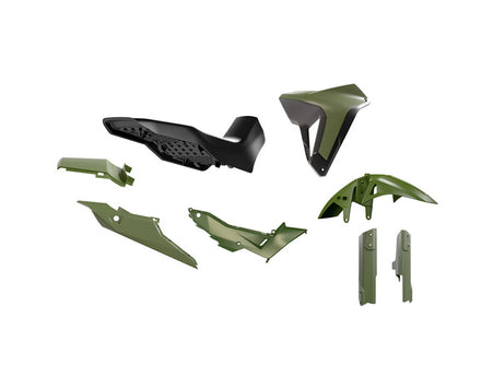 Rtech Plastkit Revolution Svart/Grön – Honda XL750 TRANSALP