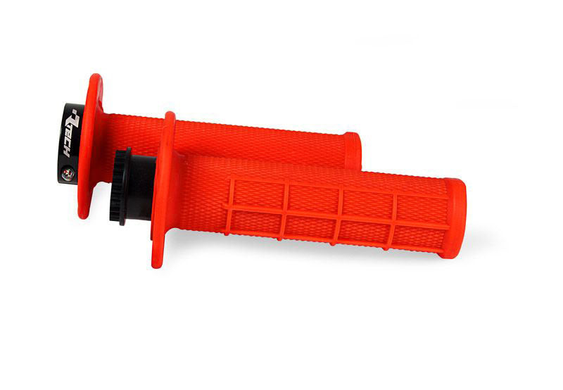 Rtech R20 LOCK-ON GRIPS HALF WAFFLE BETA Neonröd