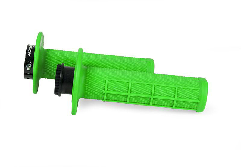 Rtech R20 LOCK-ON GRIPS HALF WAFFLE Neongrön