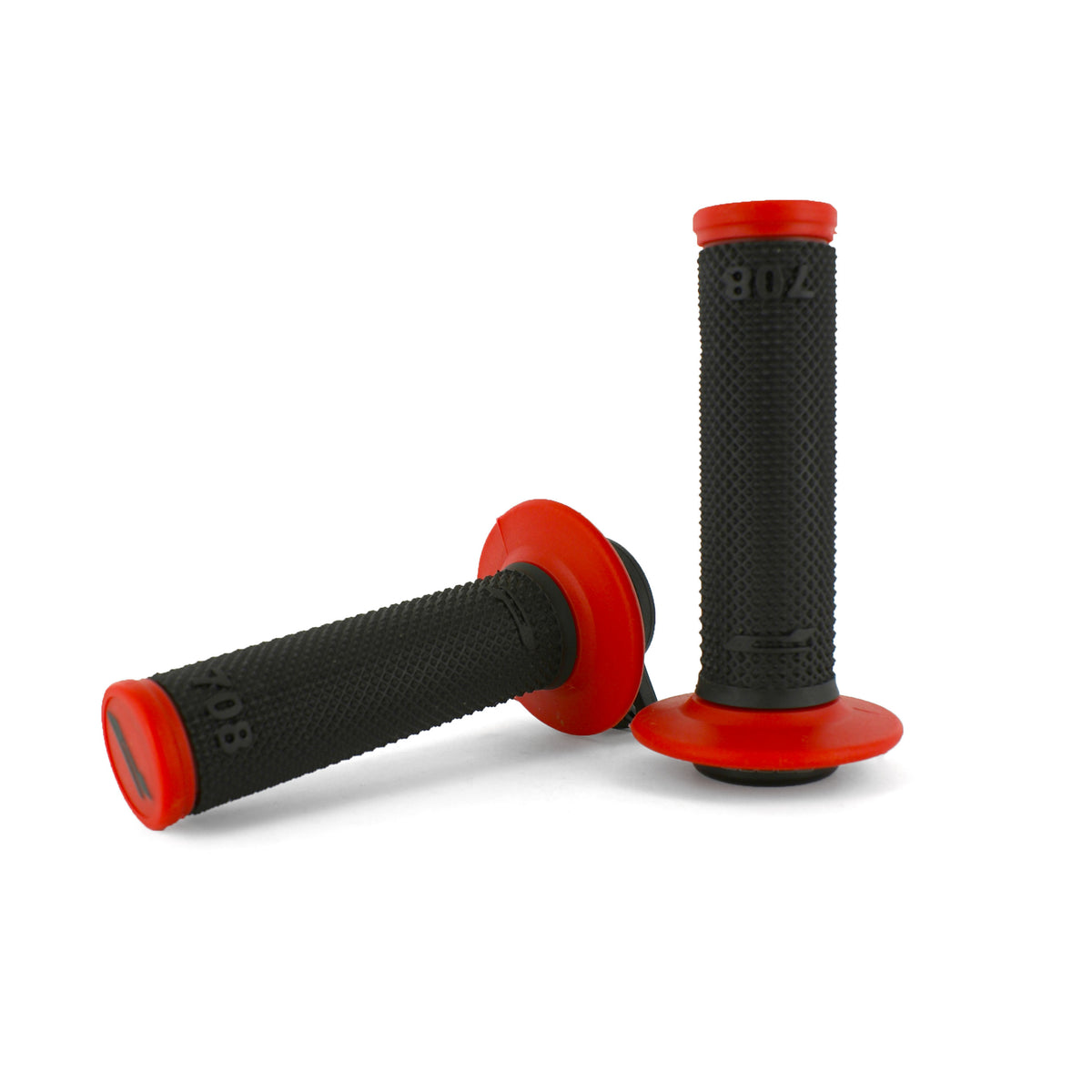 Progrip 708 Dual Density Full Diamond LOCK ON GRIPS Svart/Röd