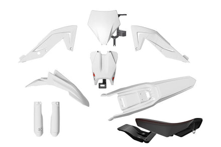 Rtech Plastkit Revolution ink sadel Svart/Vit – TALARIA STING