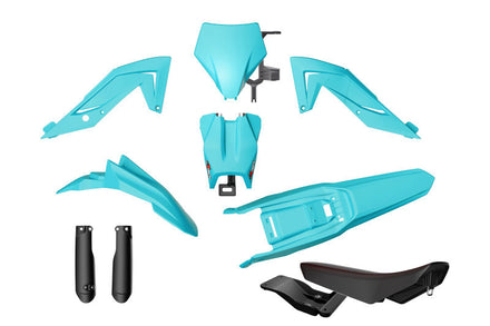 Rtech Plastkit Revolution ink sadel CYAN MINT Svart/Blå – TALARIA STING