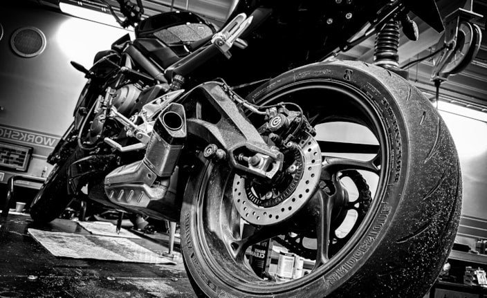 NÄR DU HÄMTAR UT DIN MOTORCYKEL