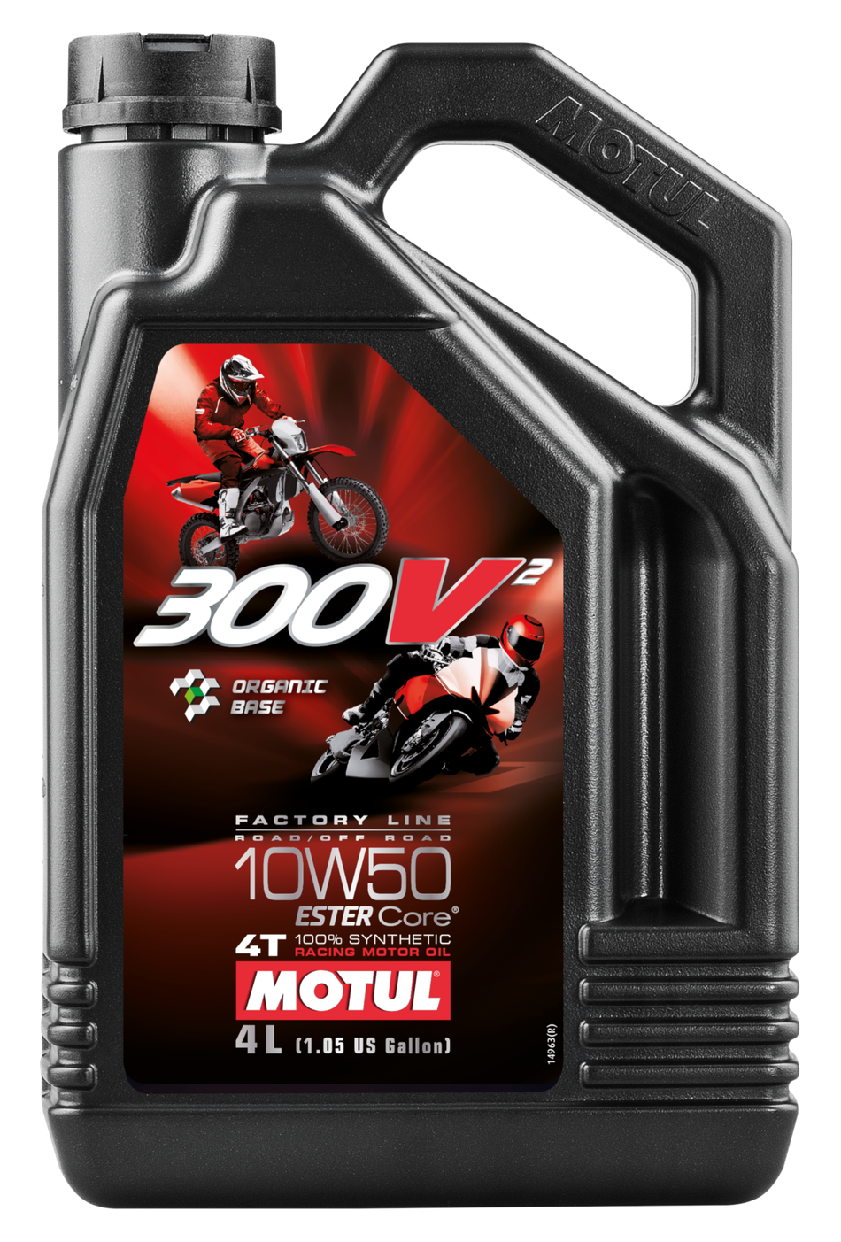Motul 300V 4T Factory Line 10W-50 4L – Racingolja för 4-taktsmotorer