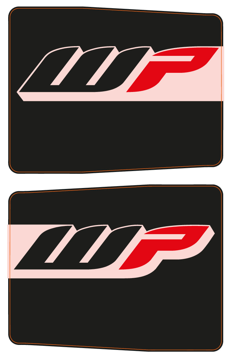 KTM Gaffeldekaler WP, svarta