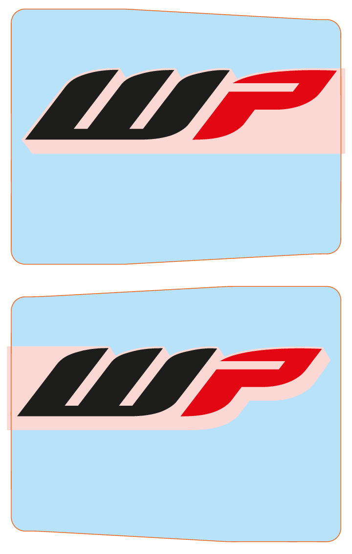 KTM Gaffeldekaler WP, set