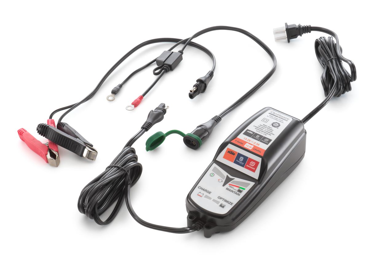 KTM Batteriladdare med testfunktion