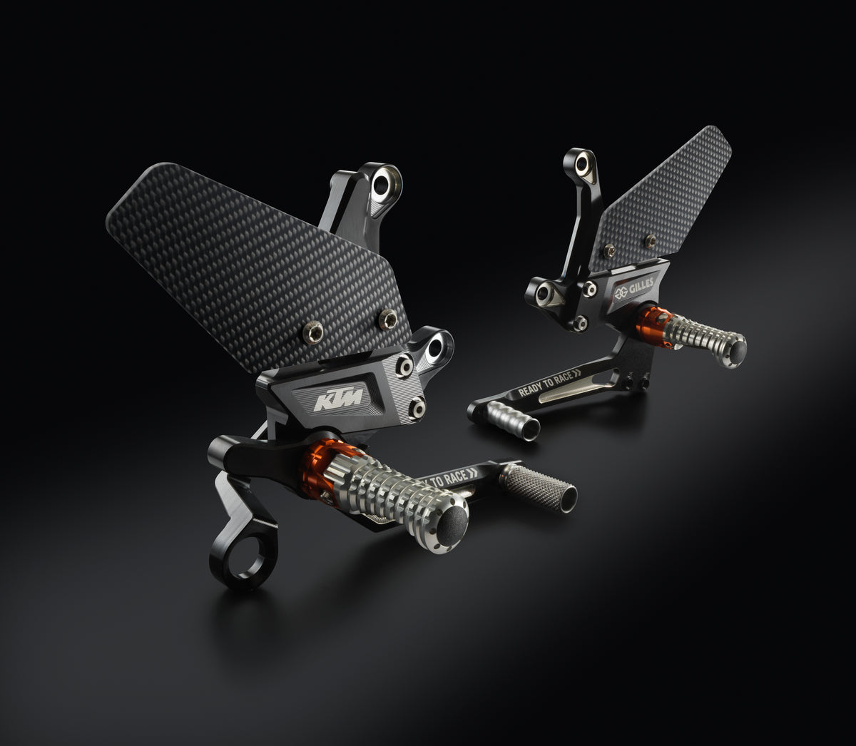 KTM Fotpinne justerbar, komplett