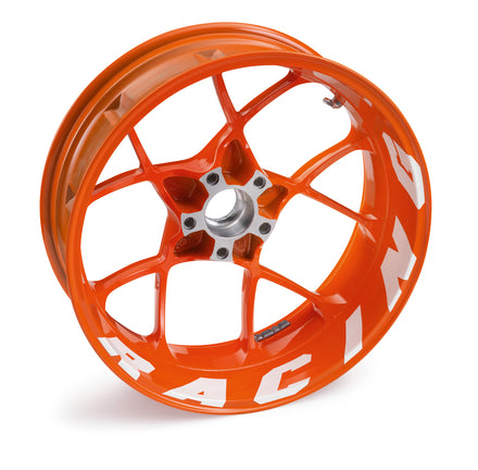 KTM Racing-fälgdekalkit, vitt