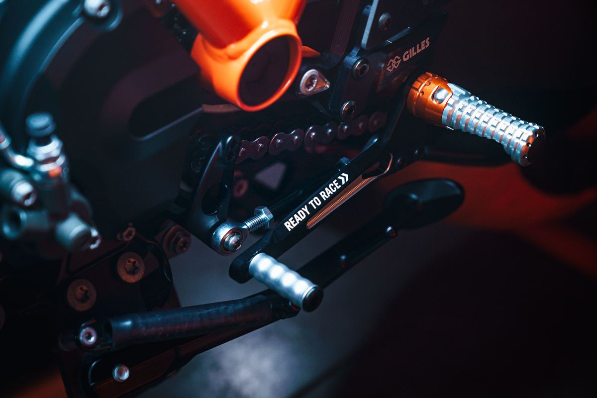 KTM Fotpinne justerbar, komplett