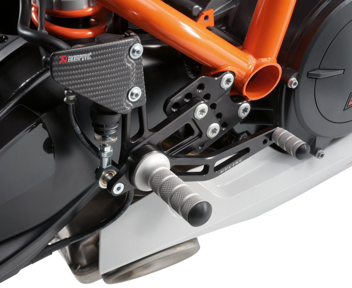 KTM Justerbara fotpinnefästen V+H, komplett