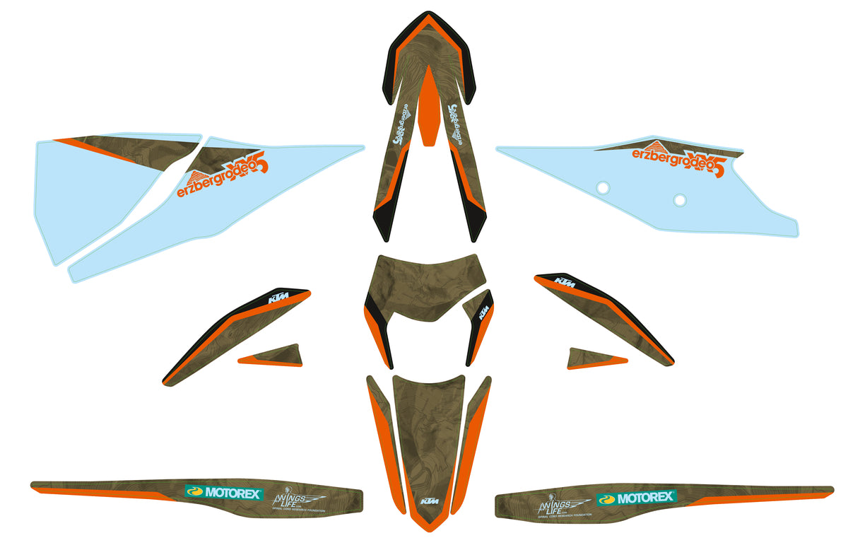 KTM Erzbergrodeo grafik- och delkit