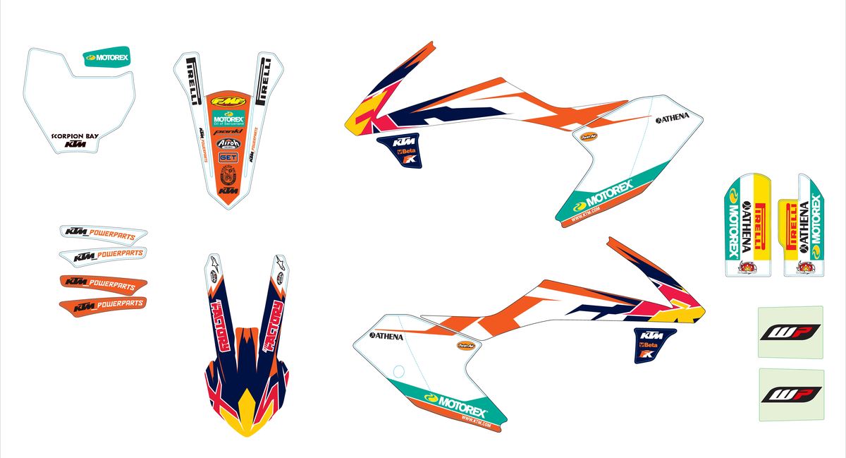KTM Factory Style-grafikkit
