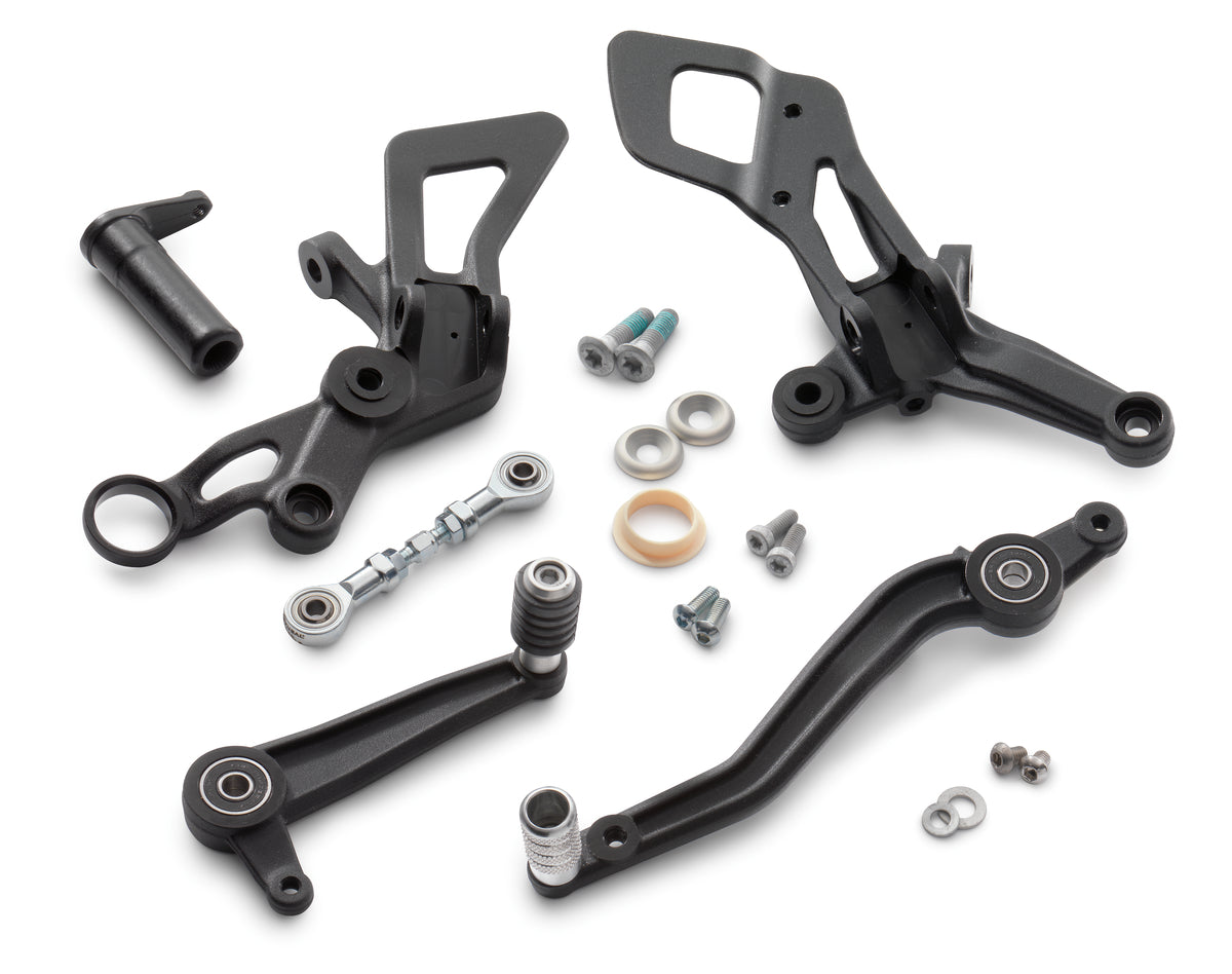 KTM Fotpinnar komplett, svarta