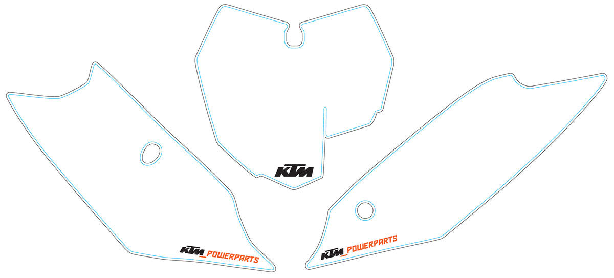 KTM Nummerplåt SX