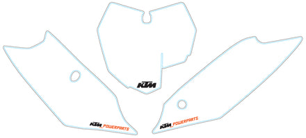 KTM Nummerplåt SX